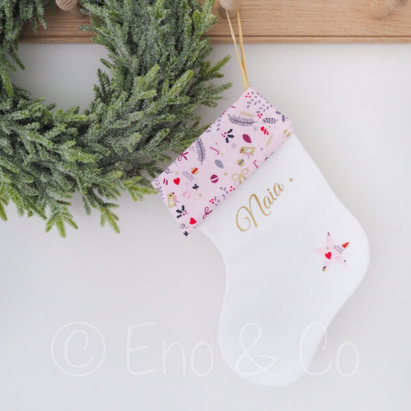 Chaussette de Noël à personnaliser "Fringuant"