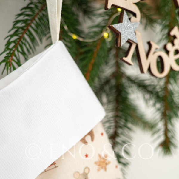 Grande chaussette de Noël personnalisable "Noël d'autrefois" – Image 4